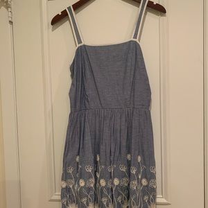 Macy’s blue and lace sundress size small
